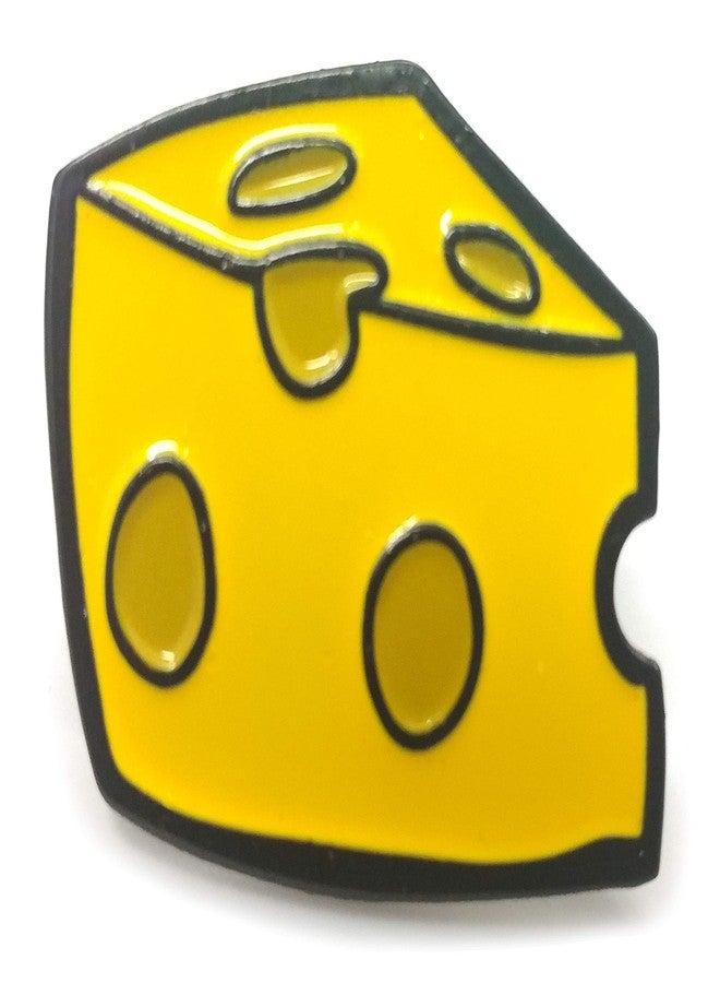 Applicable Pun Cheddar Slice Yellow Cheese Enamel Pin